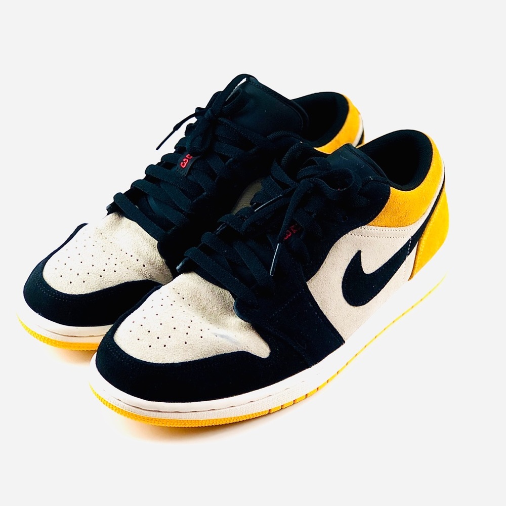 Nike Air Jordan 1 Low Sail/University Yellow Sz10